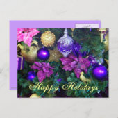 Happy Holiday Feiertagspostkarte (Vorne/Hinten)