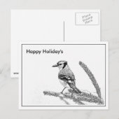 Happy Holiday Feiertagspostkarte (Vorne/Hinten)