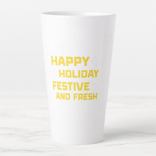 Happy Holiday, Festive and Fresh Milchtasse (Vorderseite)