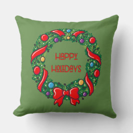 Happy Holiday Festive Whimsical Reef Stilvoll Kissen