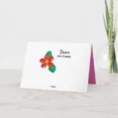 Happy Holiday Flamingo Pink Bright Begrüßung Karte (Rückseite)