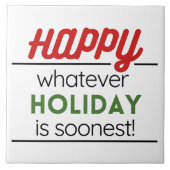 Happy holiday  fliese (Vorderseite)
