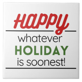 Happy holiday  fliese