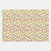 Happy Holiday Frohe Weihnachten warm Winter Mitten Geschenkpapier Set (Vorderseite 2)