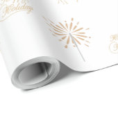 Happy Holiday Geschenkpapier (Rolleneckpunkt)