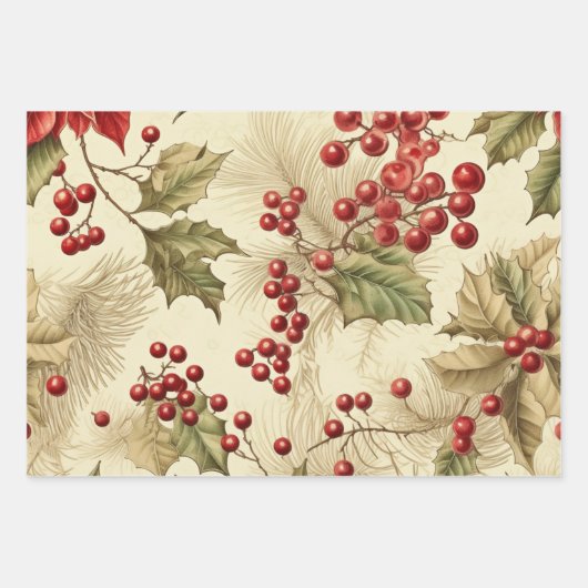 Happy Holiday Geschenkpapier Set (Vorderseite 2)