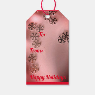 Happy Holiday Gift Tag Geschenkanhänger