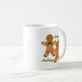 Happy Holiday Gingerbread Man Boy Girl Kaffeetasse (VorderseiteRechts)