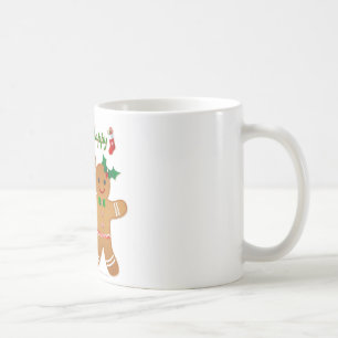 Happy Holiday Gingerbread Man Boy Girl Kaffeetasse