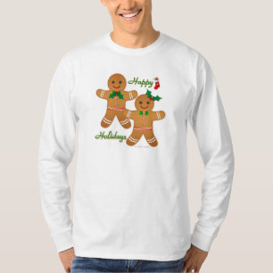 Happy Holiday Gingerbread Man Boy Girl T-Shirt