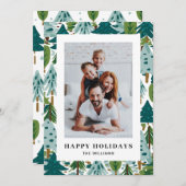 Happy Holiday Grußkarte mit Tree (Vorne/Hinten)