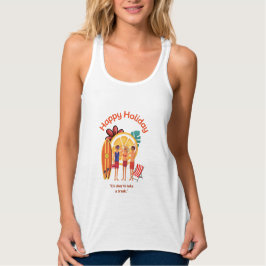 Happy Holiday Hello Summer Beach Vibes Tank Top