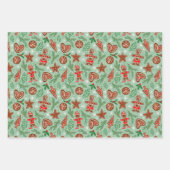 Happy Holiday Inginger Cookies & Family Geschenkpapier Set (Vorderseite 2)