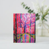Happy Holiday Joy Feiertagspostkarte (Stehend Vorderseite)