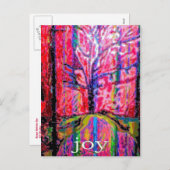 Happy Holiday Joy Feiertagspostkarte (Vorne/Hinten)
