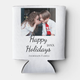 Happy Holiday Kinder Foto Moderne Geschenke Text Dosenkühler