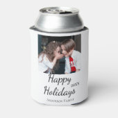 Happy Holiday Kinder Foto Moderne Geschenke Text Dosenkühler (Kanne Rückseite)