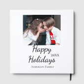 Happy Holiday Kinder Foto Moderne Geschenke Text Gästebuch (Rückseite)