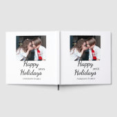 Happy Holiday Kinder Foto Moderne Geschenke Text Gästebuch (Voll)