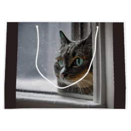 Happy Holiday Kitty Cat Große Geschenktüte