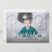 Happy Holiday - Klassisches Foto Feiertagskarte (Vorderseite)