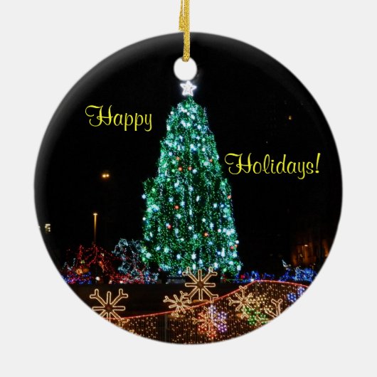 Happy Holiday Lights Ornament (Hinten)