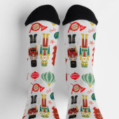 Happy Holiday Nutcrackers Festliches Weihnachtsges Socken (Oben)