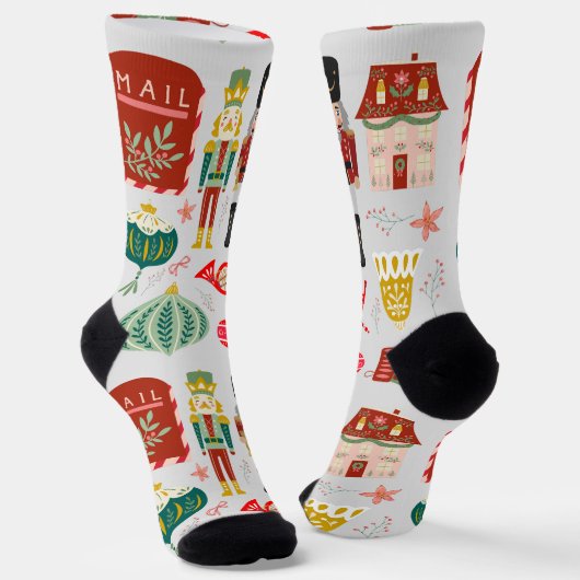 Happy Holiday Nutcrackers Festliches Weihnachtsges Socken (Gewinkelt)