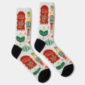 Happy Holiday Nutcrackers Festliches Weihnachtsges Socken (Rechts)
