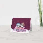 Happy Holiday Panda Einladung (Vorderseite)