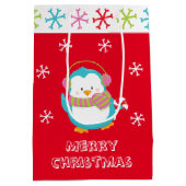 Happy Holiday Penguin Mittlere Geschenktüte (Rückseite)