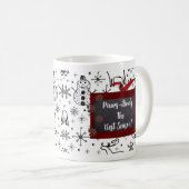 Happy Holiday Personalize Pet Themed Coffee Tasse (VorderseiteRechts)