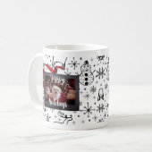 Happy Holiday Personalize Pet Themed Coffee Tasse (Vorderseite Links)