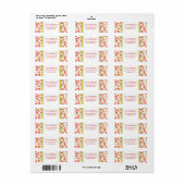 Happy Holiday Polka Dot Red Green Address Labels (Vorne)