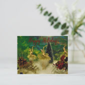 Happy Holiday Postkarte (Stehend Vorderseite)