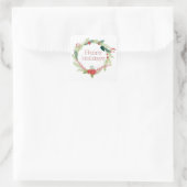 Happy Holiday Quadratischer Aufkleber (Tasche)