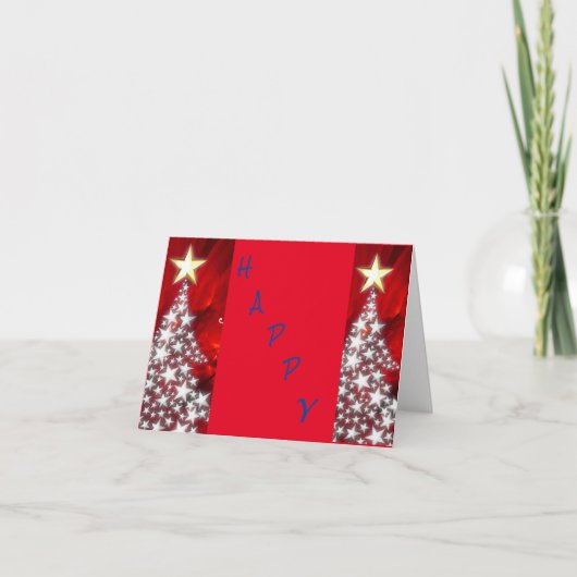 **HAPPY HOLIDAY SAASON** KARTE (Vorderseite)