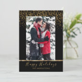 Happy Holiday Season Feiertagskarte (Stehend Vorderseite)