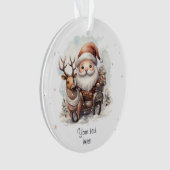 Happy Holiday Season individuell gestaltbare Weihn Ornament (Vorderseite)