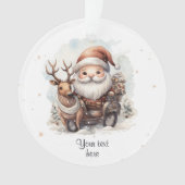 Happy Holiday Season individuell gestaltbare Weihn Ornament (Vorderseite)