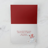 Happy Holiday Snowman mit Star Feiertagskarte (Innenseite)