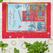 Happy Holiday Time Customize Geschirrtuch (Gefaltet)