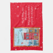 Happy Holiday Time Customize Geschirrtuch (Vertikal)