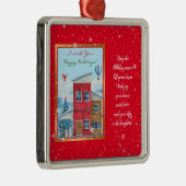 Happy Holiday Time Customize Ornament Aus Metall (Rechts)