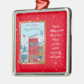 Happy Holiday Time Customize Ornament Aus Metall (Links)