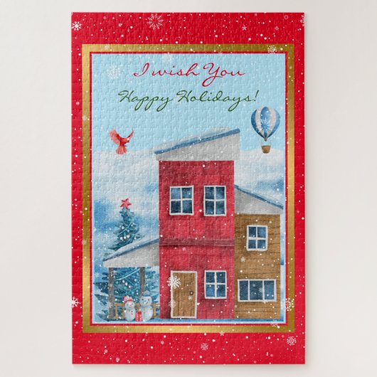 Happy Holiday Time Customize Puzzle (Vertikal)
