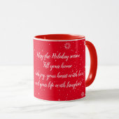 Happy Holiday Time Customize Tasse (VorderseiteRechts)
