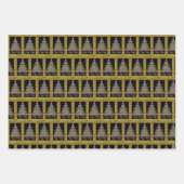 Happy Holiday Tree Viktorianische Weihnachten Geschenkpapier Set (Vorderseite 3)