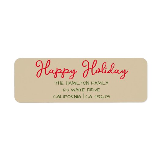 Happy Holiday Weihnachten (Vorne)