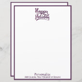 Happy Holiday Weihnachten Gruß Personalisiert (Vorne/Hinten)